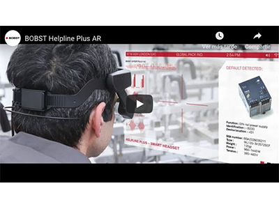 Foto BOBST lanza un innovador servicio de asistencia técnica con realidad aumentada.